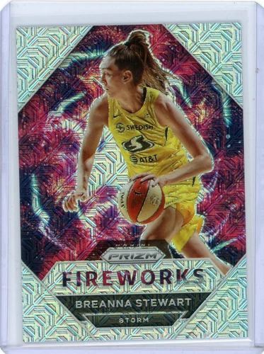 2021 Panini WNBA Prizm Basketball Fireworks Mojo Prizm #16 Breanna Stewart 12/25