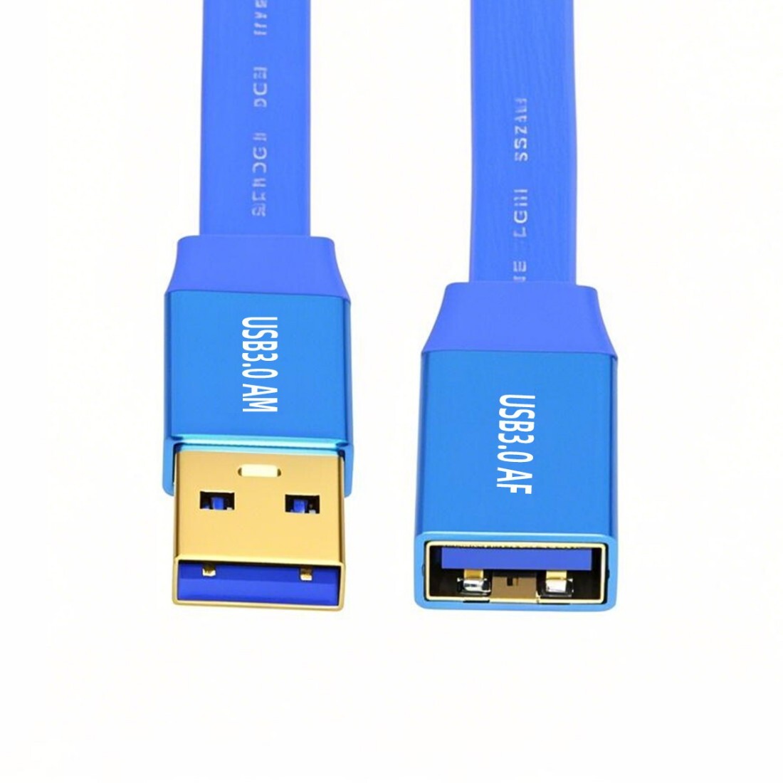 High-Speed USB 3.0 Flat Cable - Male to Male/Female Extension - 0.3M to 2.0M Lengths