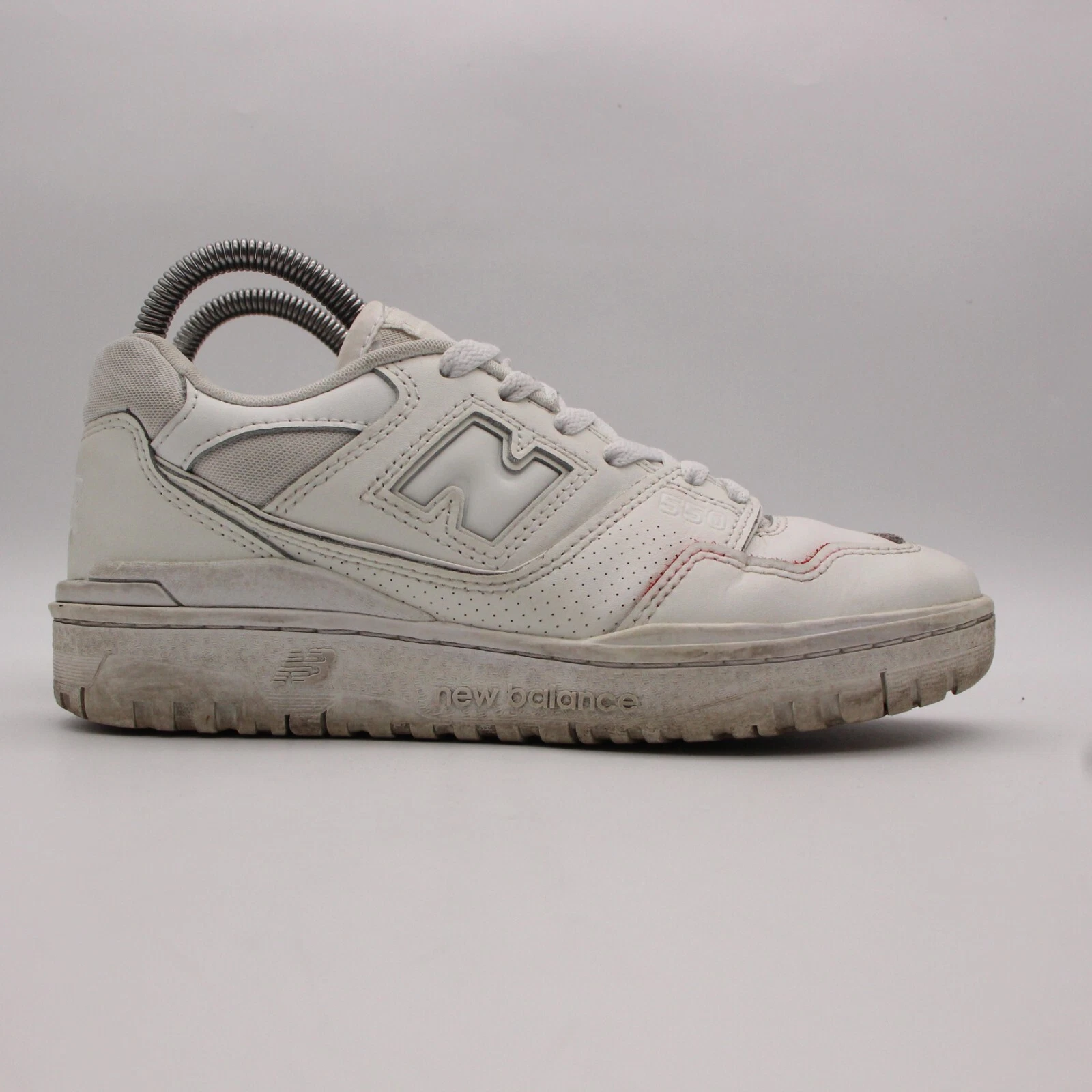 New Balance 550 Sneakers Uomo 5.5 Donna 7 Triple Pelle Bianca BBW550WW