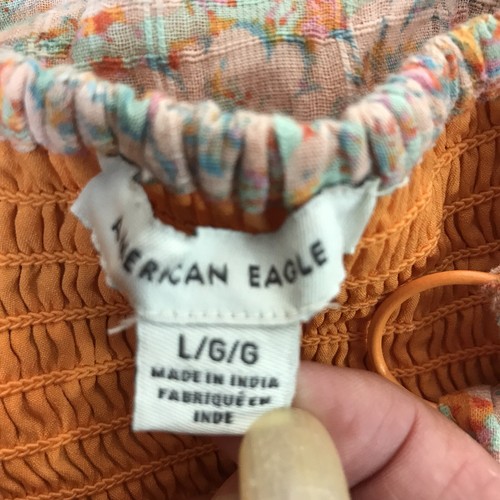 Jersey American Eagle multicolor floral con tiras para mujer talla L - Imagen 4 de 7