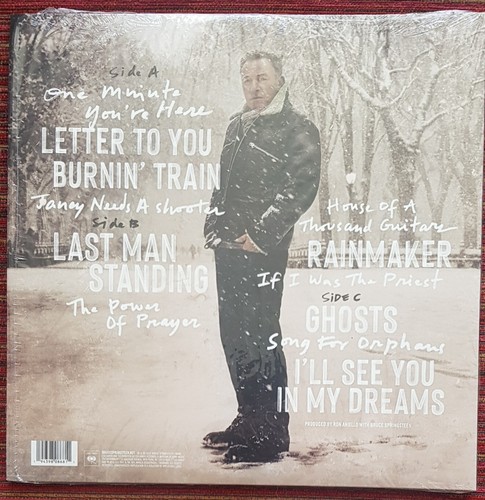 BRUCE SPRINGSTEEN LETTER TO YOU BLACK/WHITE SPLATTER USA LTD EDITION MISPRINT - Picture 2 of 12