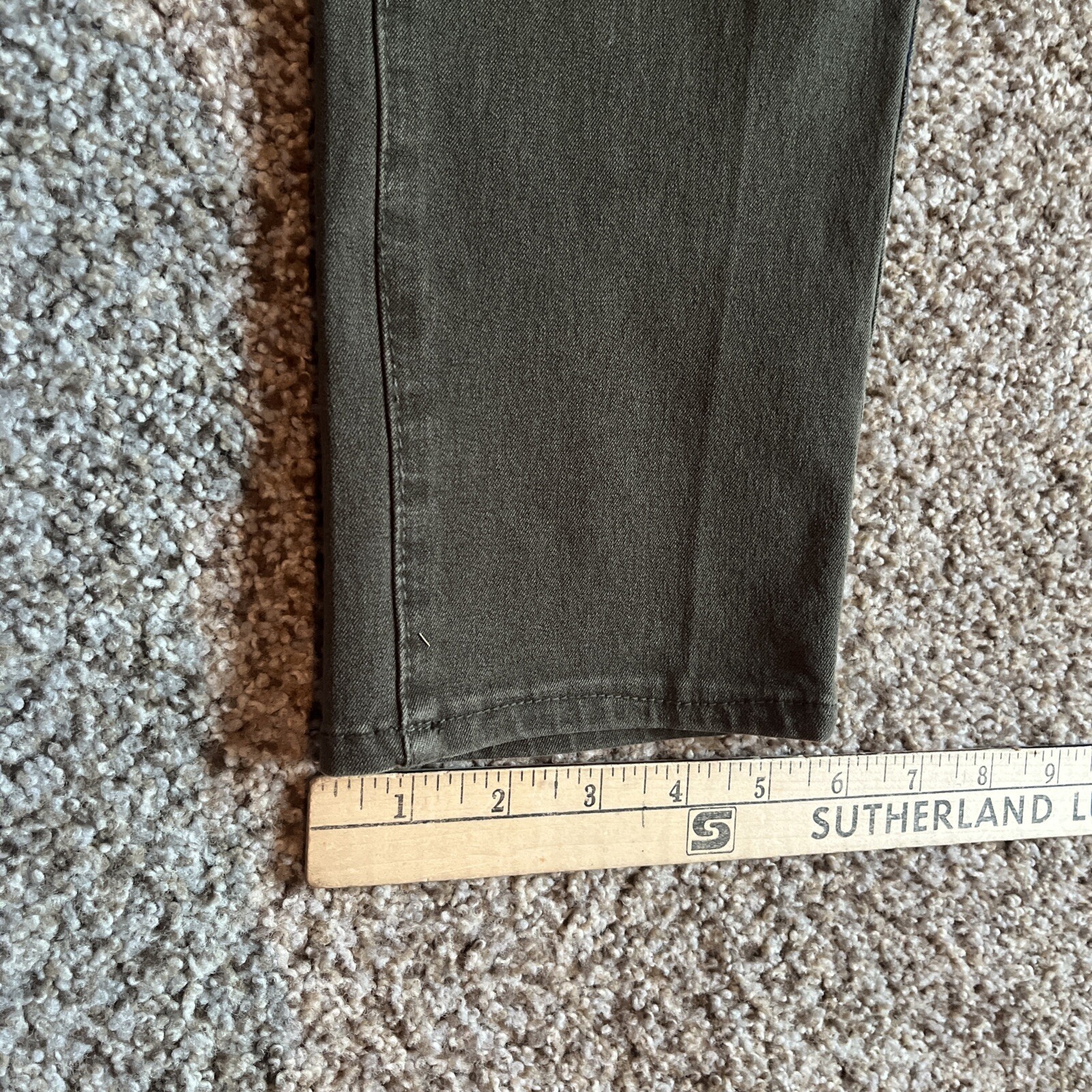 ABS Allen Schwartz Collection Womens Cargo Skinny Denim Jeans Green 32 (35x30.5) - View 12