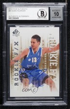BAS 2012 SP Authentic Flashback Rookie F/X Evan Fournier #91 BGS Authentic ow6