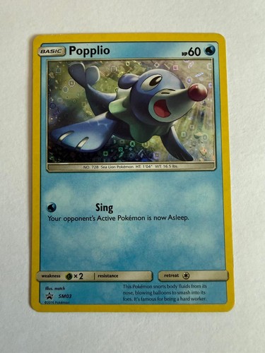 Popplio - SM03 Holo Sun & Moon Promo Promo Lightly Played Pokemon