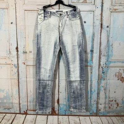 Exocet Denim Collection Jeans Juniors Size 7 144DTD Blue Acid Wash