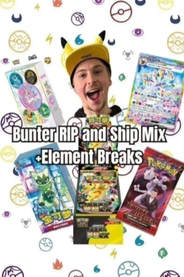 Pokémon Element Breaks und Bunter Rip+Ship, Mega Dream, Gem Pack, DE + CN