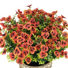 10 Bundles Artificial Pansy Flowers, Fake Silk Pansies Flowers Decoration for...