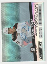 2024-25 Upper Deck Credentials #134 Olen Zellweger RC Autograph Horizontal 89/99