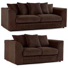 corner sofa jumbo cord & 3+2 sofas  6 colours available free nationwide delivery