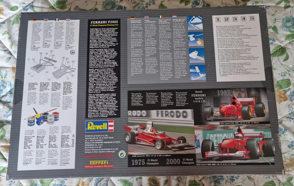Ferrari F2002 Revell 07493 1/12 – Kit F1 Usato - Ottimo Stato - Immagine 4 di 4