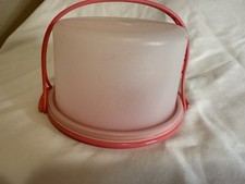 Tupperware Kids Mini Tupper Toys Cake Carrier Taker 3 Piece Pink 1498-2