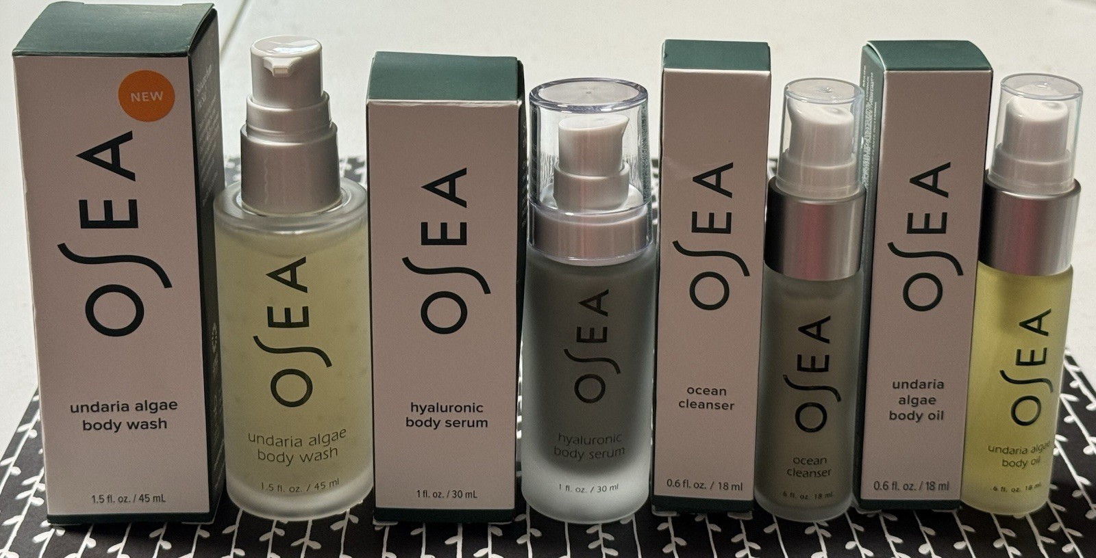 OSEA 4 piece travel set. New in box