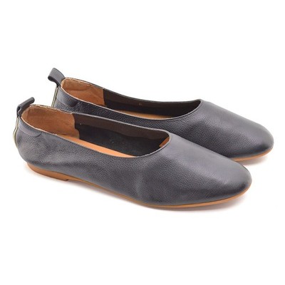 Womens Everlane The Day Glove Ballerina Flat 6 Black Leather Slip On Shoes Italy