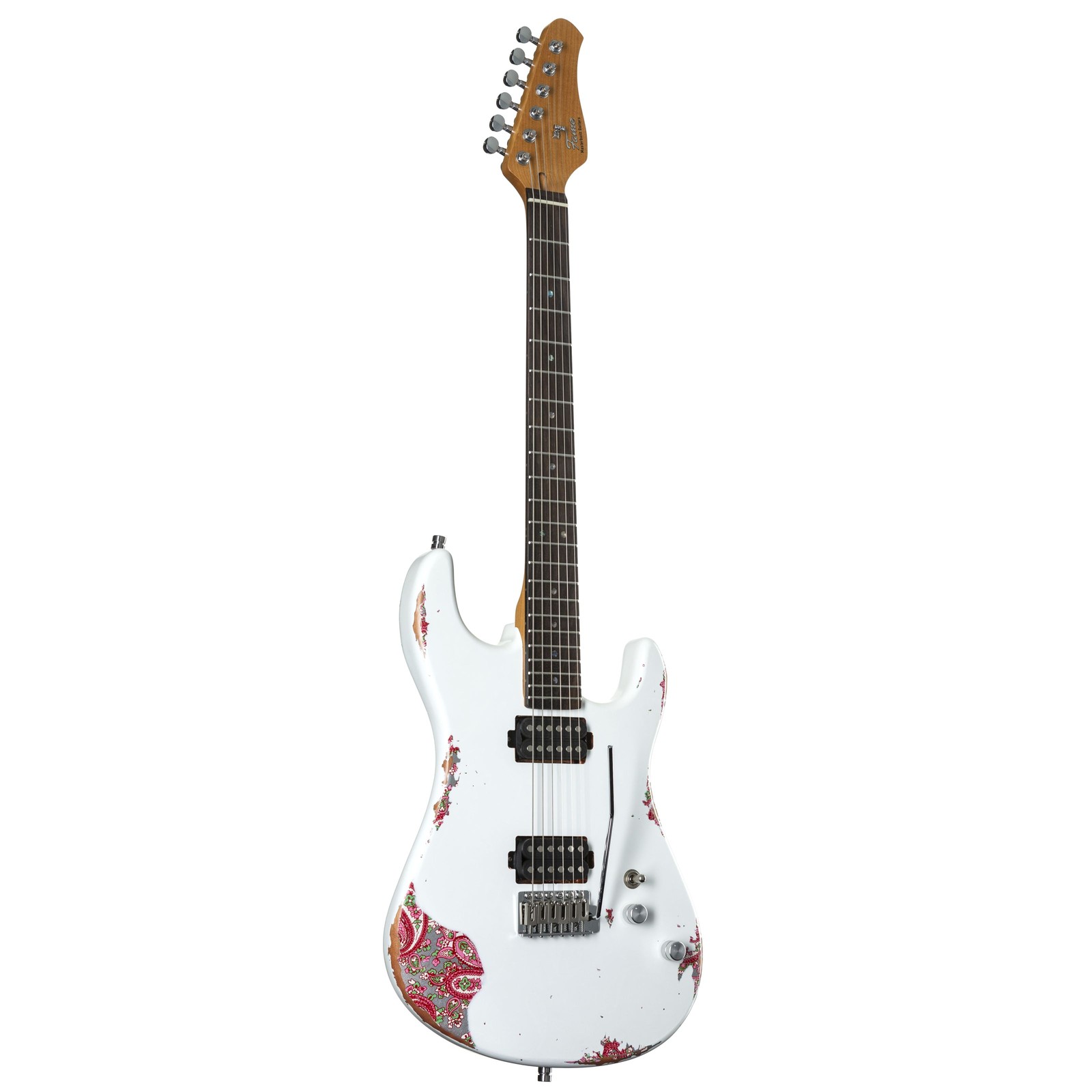 Fame Custom ST RW Worn Milk over Paisley - E-Gitarre 125590₽