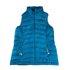 Patagonia Girls' Down Sweater Vest Full Zip Blue Size L STY68226