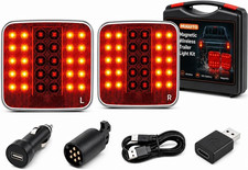 Wireless Trailer Lights Magnetic LED Kit Rechargeable Magnetic Trailer Lights