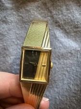 Ladies Vintage Pulsar Quartz V400-5120 Gold Tone Dress Watch