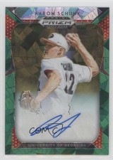 2019 Panini Prizm Draft Picks Green Ice 5/18 Aaron Schunk #77 Auto 4f5