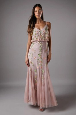 Coast Nude Maxi Dress Womens Occasion Dresses
