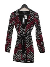 Nasty Gal Wrap Mini Dress UK4 in Multi
