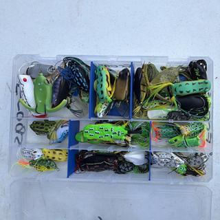 Mixed Lot Frog Topwater Lures Bass Fishing Soft Plastic