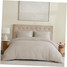 100 Linen Duvet Cover, Pure Natural French Flax Linen Queen Natural Linen