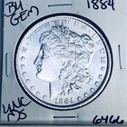 1884 BU GEM MORGAN SILVER DOLLAR UNC MS+++ U.S. MINT RARE COIN 6466