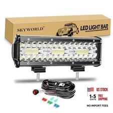 8D 9 inch 180W Led Work Light Bar with 12V 9 inch 180W  12V Wiring Toggle