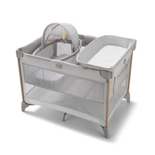 Graco Pack n  Play CareSuite Playard, Portable Playpen with Baby Bassinet, Sky