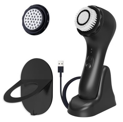 Spa Sciences NOVA Antimicrobial Sonic Facial Brush Rechargeable Black
