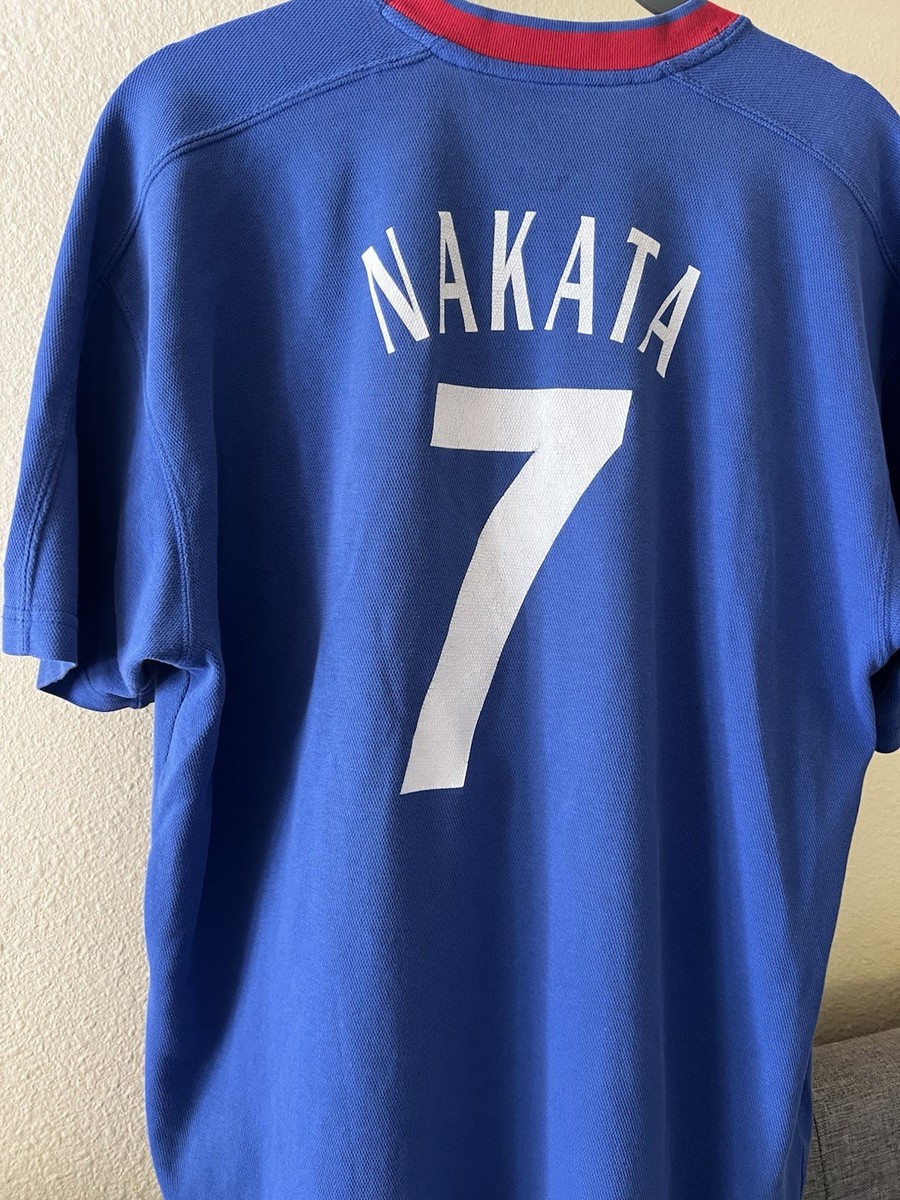 Hidetoshi NAKATA #7 Men's Japan National Team JFA Blue Jersey Size