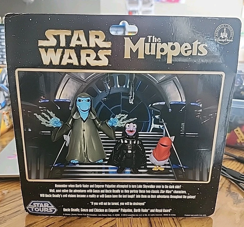 Disney Star Wars Muppets Uncle Deadly, Gonzo & Chicken As Palpatine, Vader 2013 - Imagem 2 de 2