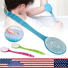 Long Handle Bath Body Brush Soft Back Shower Exfoliating Skin Scrubber Massager