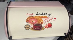 Fashion Bread Box Stainless Steak Portable Bread Storage Roll Top 13x6