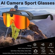 AI smart glasses with Voice Assistant and camera and Image and video translate