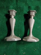 Vintage Colonial Pewter by Boardman Taper Candlestick Set of 2 Candle Holders 5"
