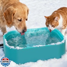 IPOW Extra Large Heated Water Bowl with 5 Layers Design for Heating and Heat