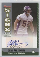 2006 Bowman Signs of the Future Chad Greenway #SF-CG Auto 2a8