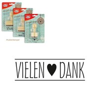 "Meyco Holz Stempel \"Vielen Dank\" 60 X 18 Mm"