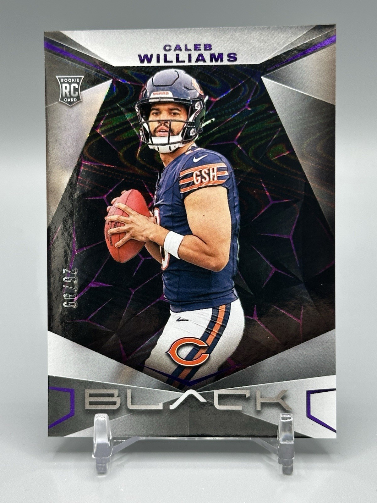 2024 Panini Black - Rookies Caleb Williams #118 Royal /99 (RC)