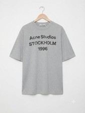 Acne Studios Shirt Mens Medium Blue Stockholm 1996 Logo Graphic Tee Streetwear L