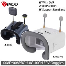9IMOD 008D 008DPRO 5.8G FPV Goggles 4,3 Zoll 40CH 800x480 IPS DVR f&uuml;r Renndrohne