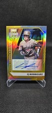 2021 Elite Extra Edition Status Gold CJ Rodriguez  /10 Auto RC 