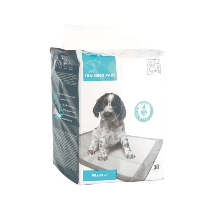 Fini les fuites avec le tapis éducateur PUPPY TRAINING PADS blanc ultra absorbant pour chiot