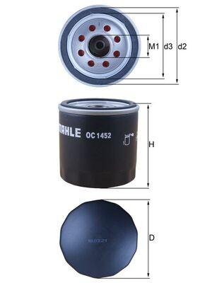 KNECHT OC 1452 Ölfilter for FORD FORD USA