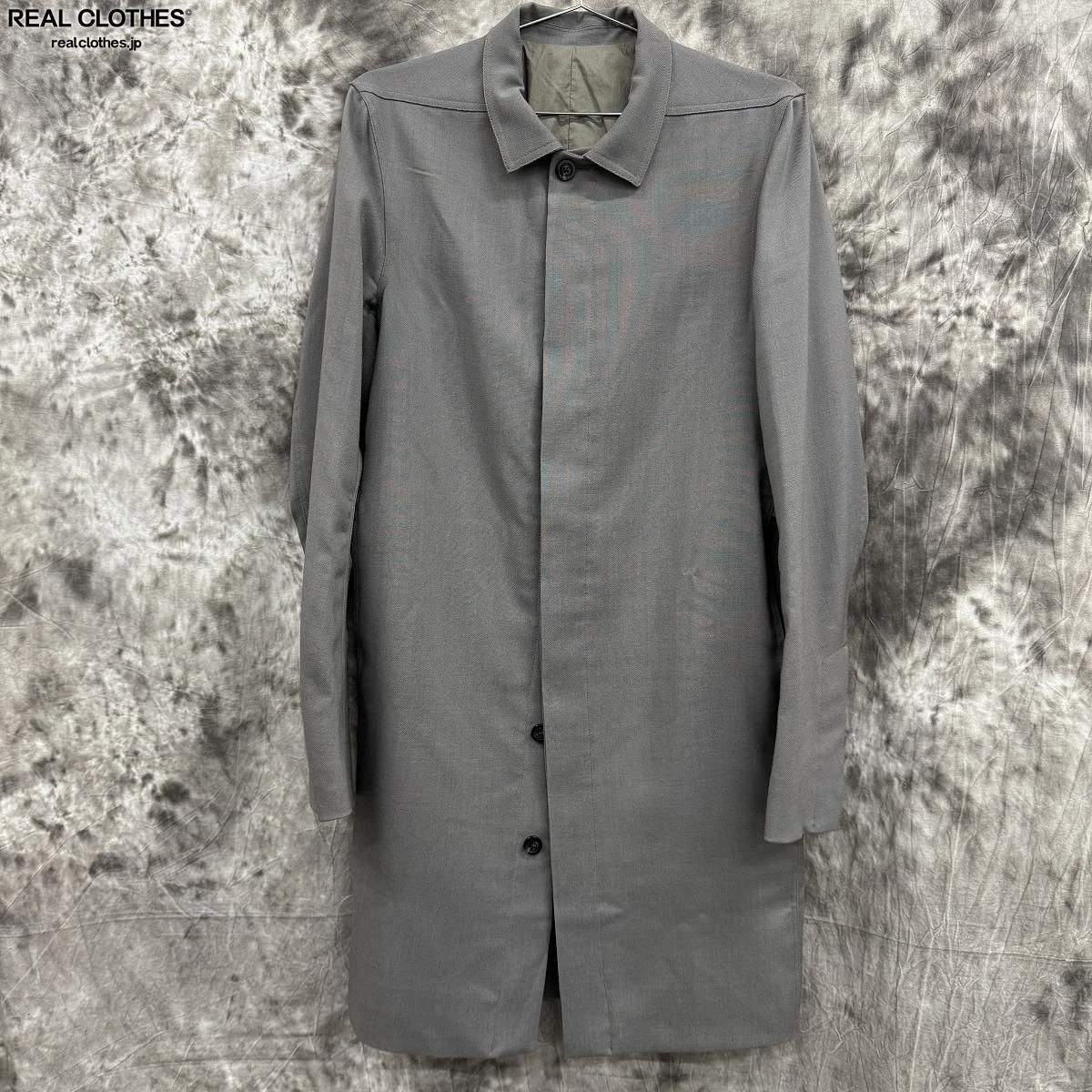 Cappotto finto Rick Owens 17AW grigio taglia 48