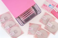 TEAC Push-Button Automatic MD minidisc Case ( HOT Pink) +20 Disc Lot SONY LUMINA