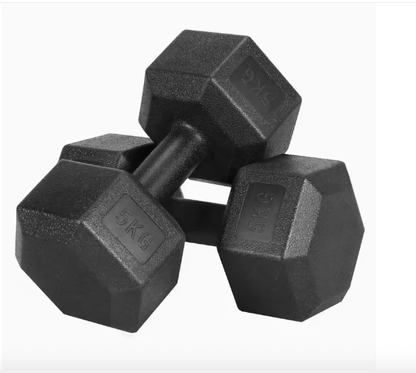 Dumbbells in Pair, 6 Options Fixed Weights from 4KG to 10KG, Hexagon Dumbbell - Image 4 of 4