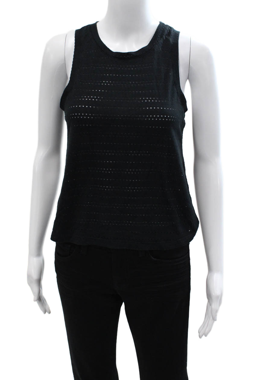 Beyond Yoga Womens Cropped Basic Black Tank Sleeveless Crew Neck Size XSFree Shipping in US $100+ Orders | $6.95 Orders Below