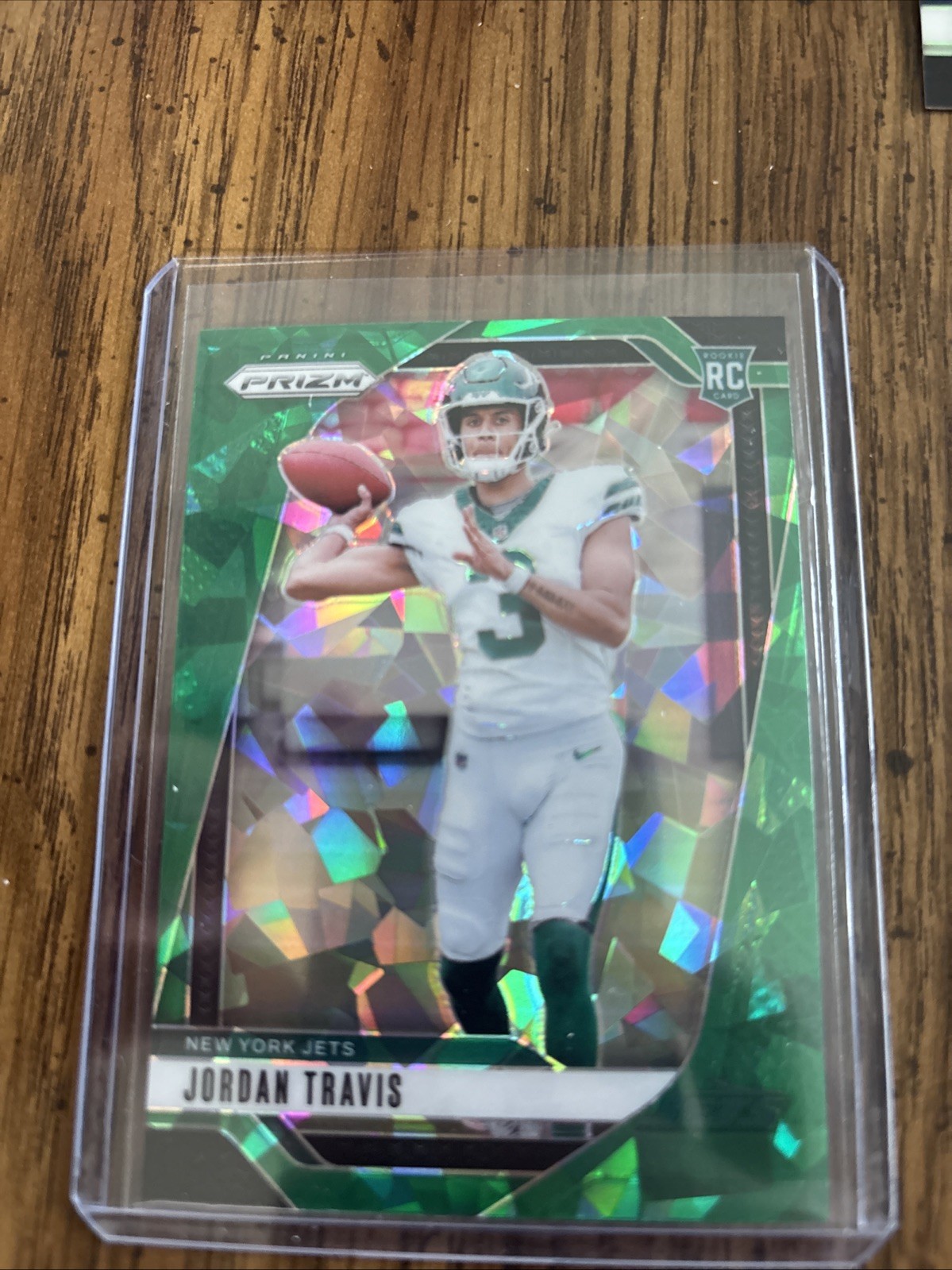2024 Panini Prizm - Rookies Jordan Travis #359 Green Ice Prizm (RC)